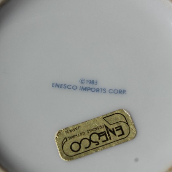 Vintage 1983 Enesco imports Porcelain Vase with Birds & Flower Design - Picture 6 of 7